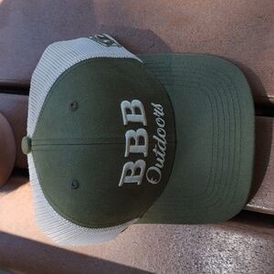 BBB Bass Buck Birds Green Tan Trucker Mesh Hat Cap StrapBack Embroidered Logo